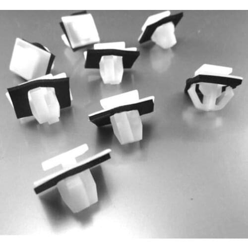 For Hyundai 87756-2E000 Rivet Clips Retainer White 50pcs Moulding Rocker 10mm