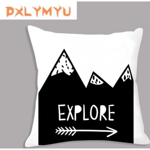 European Classical Cushion Decorative Childs Pillowcase Arrow Explore Print Throw Pillow for Sofa Home Decor Kids Room