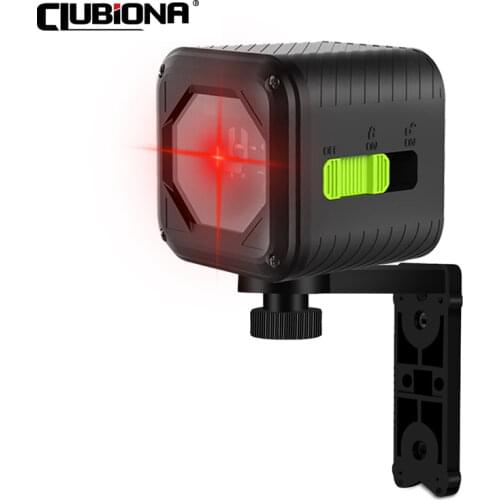 ClUBIONA Newest 2 Lines Laser Level Self-leveling Green and Red Beam Horizontal and Vertical Cross Line with Magnetic Bracket