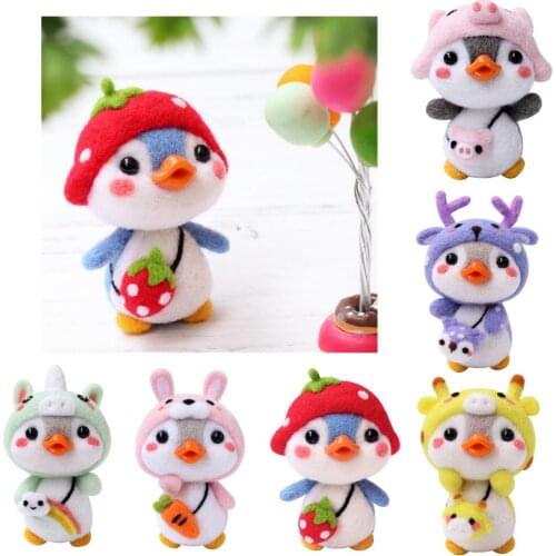 Animal Penguin Felting Kit With Basic Tools For Beginners DIY Crafts