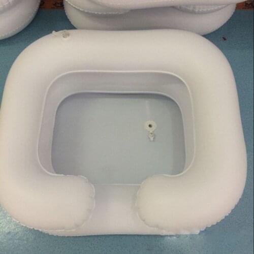 Inflatable Shampoo Conditioner Basin Elderly Care Hair Washing Basin Drain Tube MOLF