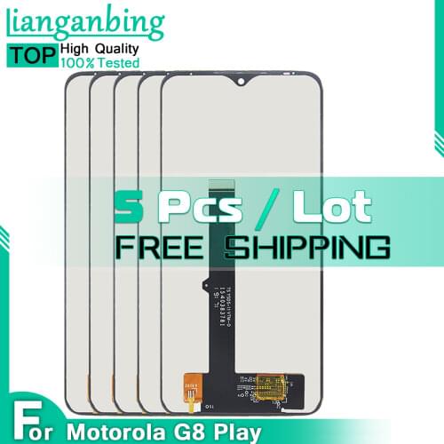 5Pcs 5 Pcs For Motorola Moto G8 PLAY XT2015 G8 PLUS XT2045 LCD Display Touch Screen Digitizer Replacement For Moto G8 POWER