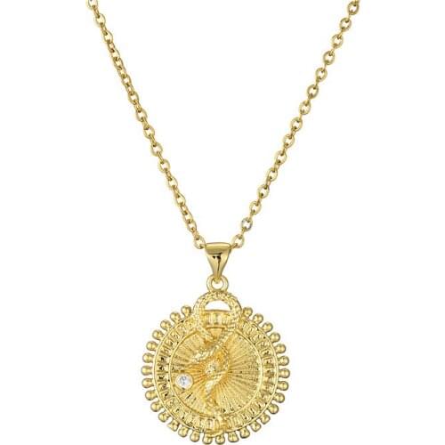 Necklace 2020 Women Delicate Chain Crocodile Snake Animal Pendant Necklace For Women Clavicle Choker Collar Cute Fashion Jewelry