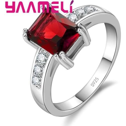 Popular Style Woman Wholesale 925 Sterling Silver Finger Ring Cubic Zirconia Jewelry For Party Engagement