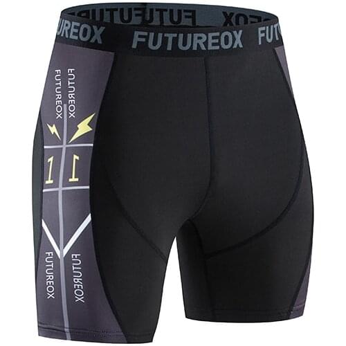 3D printing new fitness shorts mens gym fitness exercise sweatpants compression breathable quick-drying stretch tights