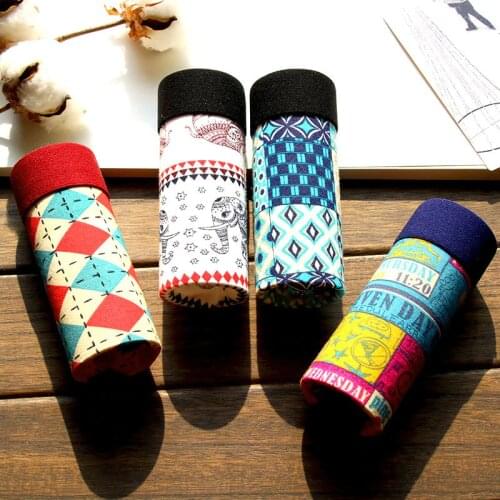 1 PCS Sexy Printed Mens Bamboo fiber modal Panties Boxer Male Underwear Solid Mens Shorts Breathable Underwear Striped Boxer