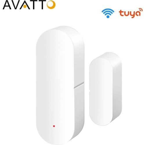 AVATTO Tuya WiFi Door Sensor, Smart Door Open / Closed Detectors, Smart life App Remote Home Alarm Works with Alexa Google Home