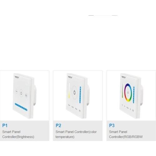 DC12V-24V 15A Mi BOXER P1 P2 P3 Glass Smart Touch Screen Panel Controller Dimming/CCT/RGB/RGBW/RGB+CCT LED Strip Wall light