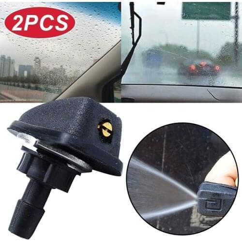 Universal Adjustable Car Front Windshield Windscreen Washer Jet Nozzles Water Fan Spout Cover Washer Outlet Wiper Nozzle CSV