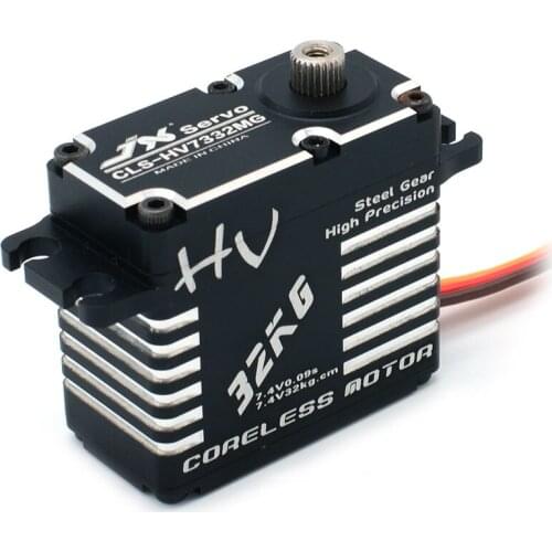 JX Servo CLS-HV7332MG 32kg Coreless High Precision Steel Gear Full CNC Digital Servo
