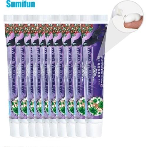 10Pcs Sumifun Wolf Venom Antipruritic Cream Treat Dermatitis Eczema Psoriasis Ointment Antibacterial Itchy Skin Care Plaster