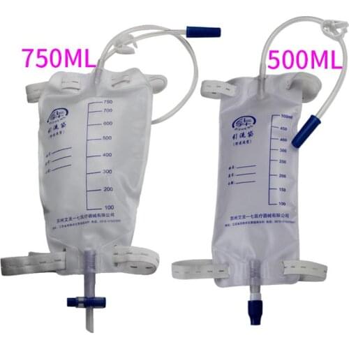 10pcs Leg Bag 750ml / 500ml Disposable Urinary Drainage Urine Bag urine collection bags free shipping