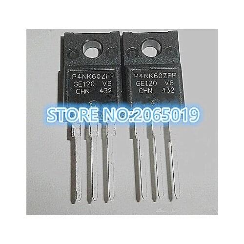 10PCS P4NK60ZFP STP4NK60ZFP P4NK60Z TO-220F