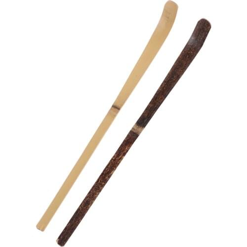 180*10*10mm Wood Cooking Utensil Teaware Spice Gadget Tea Leaf Matcha Sticks Spoon Teaware Black Bamboo Kitchen Tool