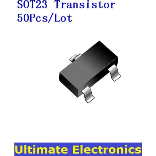 50Pcs/Lot SMD SOT23 Transistor S9012 S9013 S8050 S8550 BAV99 2N3904 2N3906 A42 A92 2N2222 2N2907 C1815 BAT54 BC807 BC817 TL431