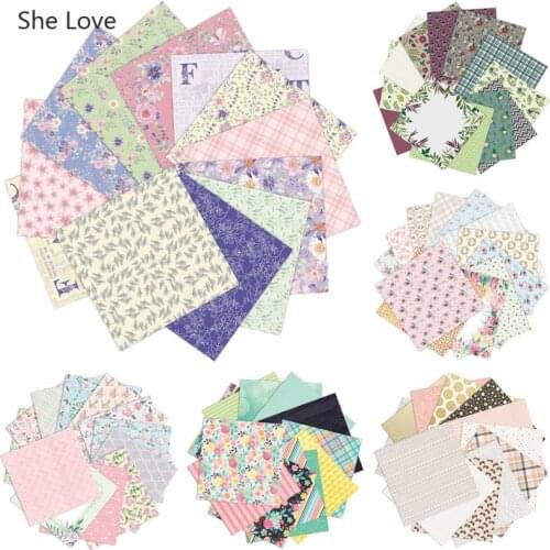 Chzimade 12 Sheets Flower Printed Scrapbooking Paper Crafts Art Background Paper DIY Scrapbook Card Making Handmade Materials