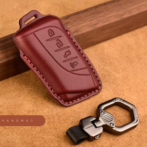 Genuine Leather Car Remote Key Case Cover Holder For Lexus IS ES GS GX LS500H NX RX LX LC RC 200 250 570 2018 2019 Accessories