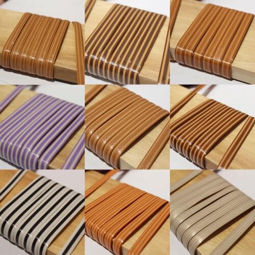 500g Gradient flat synthetic rattan weaving material handmade plastic rattan for knit and repair chair table synthetic pe rattan