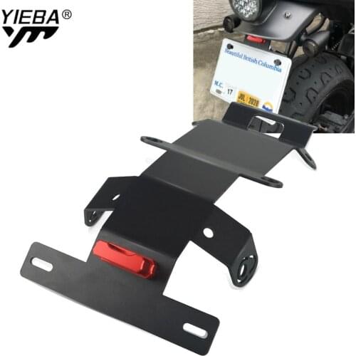Motorcycle License Plate Bracket Holder License Rear Registeration Mount With light FOR YAMAHA XSR700 XSR 700 2015- 2021 2020