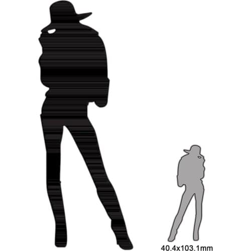 Cool Girl Metal Cutting Dies For DIY Scrapbook Cutting Die Paper Cards Embossed Decorative Craft 2021 New