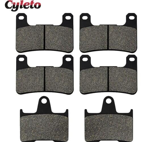 Cyleto Motorcycle Front Rear Brake Pads for Suzuki GSXR600 GSXR 600 GSXR750 GSXR 750 04-05 GSXR1000 GSXR 1000 K4 K5 K6 2004-2006
