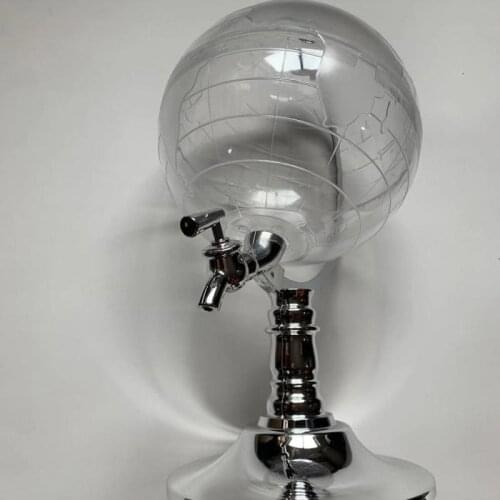 Whiskey Decanter Set Globe Dispenser Antique Glass Liquor Wine Dispenser Western Restaurant Bar Prop Wine rack