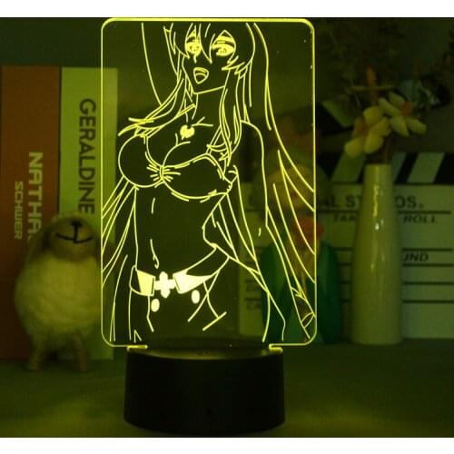 NEKOPARA Adult Visual Novel Figurine Laser Engraved 3D Visualization Desk Lamp LED Sensor Lights Night Company Otaku Bedroom Dec