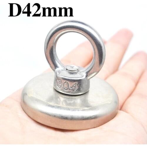 2pcs/lots Neodymium Magnet Super Strong Powerful Circle Ring Salvage Magnetic Fishing Permanent NdfeB Hook Holder Sea Equipment