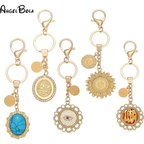 Stainless Coin Key Chains Women Egyptians Eye of Horus ,Rhinestone Jewelry Egypt Eye Amulet Hieroglyphics