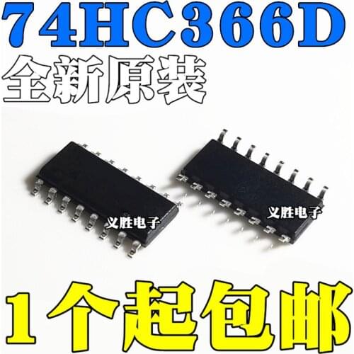 New and original 74HC366D SOP16 Logic chip IC Three states inverting buffer Inverting buffer, a new original, electronic compone