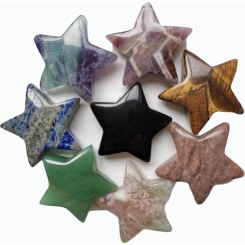 Customized Wholesale Natural Gemstone Crystal Carving Star Quartz Gemstones Carving for Decoration ZY