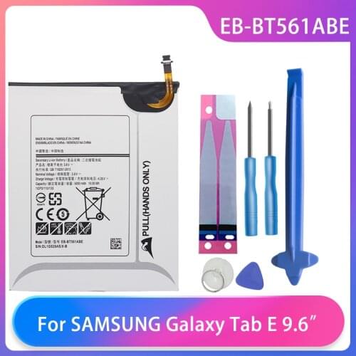 Original Phone battery Fot Samsung Galaxy Tab E T560 T561 SM-T560 Tablet Battery EB-BT561ABE 5000mAh With Free Tools