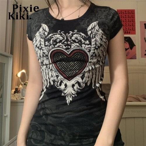 Женские футболки PIXIEKIKI China At AliExpress