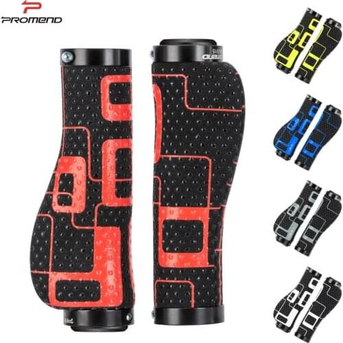 Promend GR-508 MTB Bicycle Handlebar Grips Silicone Particles Shock Absorption Anti-slid Bike Grips Cover Road Bicycle Parts