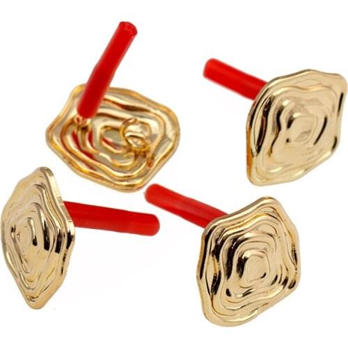 10pcs DIY Stud Earrings Setting Irregular Earrings Connectors Dangle Earrings Base for Women Jewelry Making Accessories