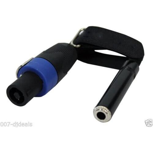 Brand New KL 2x 6" Speakon Connector Male to 1/4" Female Cable Adapter DJ PA PRO AUDIO