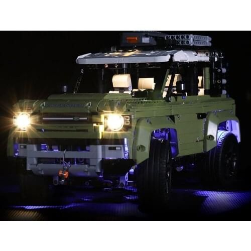 Led Light Kit For 42110 Technic Landrover Defender Vehicles Toy Building Blocks ( Lighting Set Only )