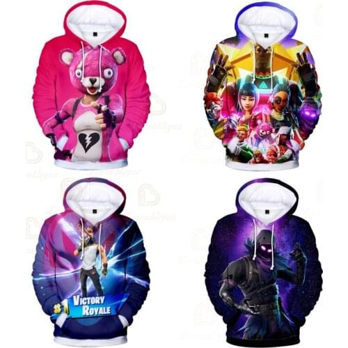 Fortnite Boys Girls Hoodies Long Sleeve 3d Hoodie Tops Kids T Shirts Casual Spring Autumn Game Cosplay Streetwear