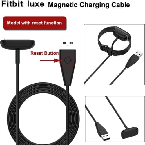 1M USB Charger For Fitbit Luxe Charging Cable Smart Watch Bracelet Wireless Magnetic Charger Cable Strap Accessories