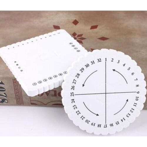 1pcs Round Square Kumihimo Beading Cord Disc/Disk Braiding Braided Plate DIY U3F0