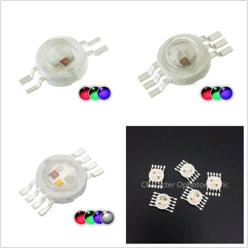 10 pcs RGBW (RGB+W+Y+UV) 6W,9W,12W,15W,21W LED Lamp Emitter Diodes For Stage Lighting High Power LED 45mil Epistar LED Chip
