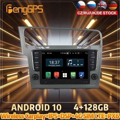 128G Android10 PX6 DSP For Volkswagen Universal 2018 Car DVD GPS Navigation Auto Radio Stereo Multifunction CarPlay HeadUnit