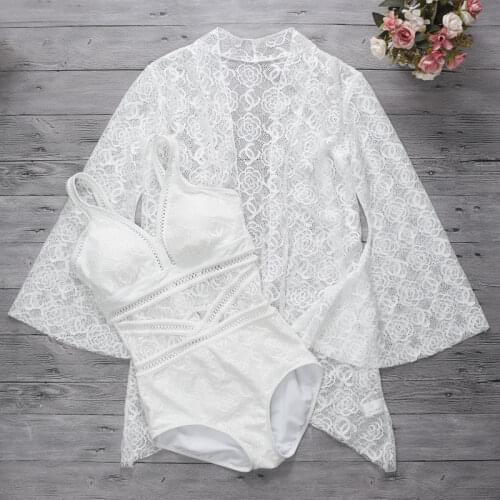 2021 Women Solid One Piece Swimwear Monokini Swimsuit Swimming Bathing Suit Ladies Beachwear Hollow Out Bodysuit with Cover-Up