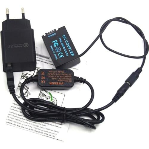 5V Charger Power Bank USB Cable DMW-AC8+DCC6 DC Coupler DMW-BMB9 Dummy Battery for Panasonic DMC-FZFZ45 FZ60 FZ70 FZ100 FZ150K