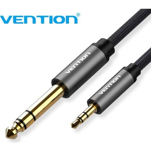 Vention 3.5mm to 6.35mm Adapter Aux Cable for Mixer Amplifier CD Player Speaker 3.5 Jack to 6.5 Jack Audio Cable Male to Male