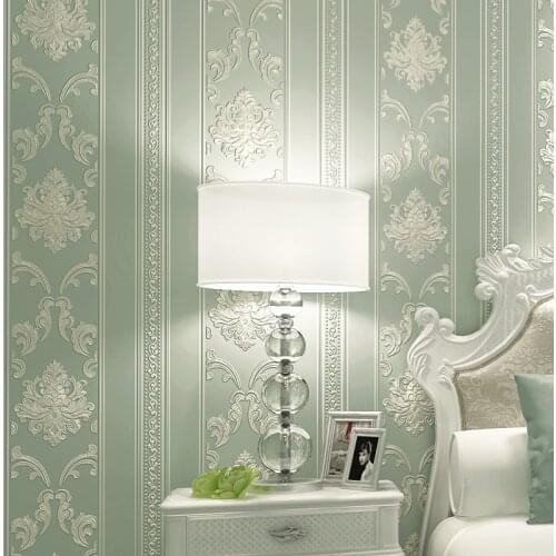 Beibehang Simple European 3D Sculpture Nonwoven Wallpaper Living Room Bedroom Restaurant Walkway Hotel Wallpaper