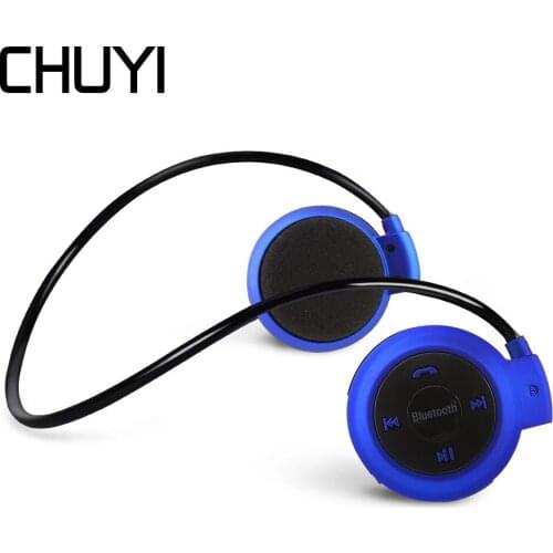 CHUYI Wireless Bluetooth Headset Earphones Rechargeable Headset Sports Music Earbuds With Mic For iPhone Samsung Huawei Phone