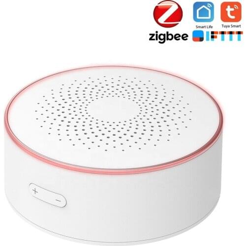 Tuya Smart Life Zigbee 3.0 Wireless Remote Control Sound Light Alarm Siren System Home Alarm Detector Sensor 12V