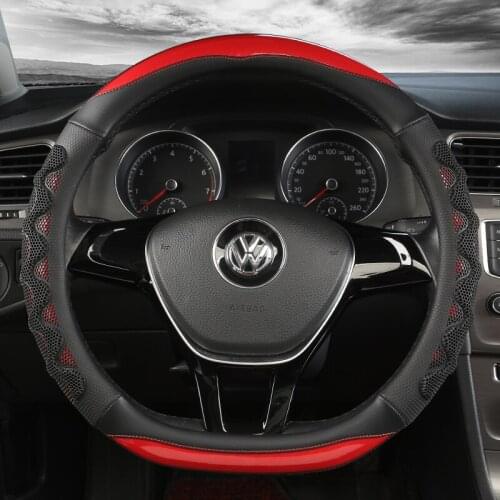 Car Steering Wheel Cover D Shape Soft Short plush Winter For Nissan Qashqai J11 X-trail T32 For Kia Sportage Optima GOLF 7 2015
