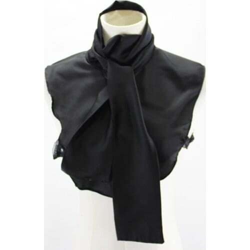 Palace wind bow tie Turquoise mesh collar fake collar silk silky satin bow fake collar blazer decorative collar changeable shape